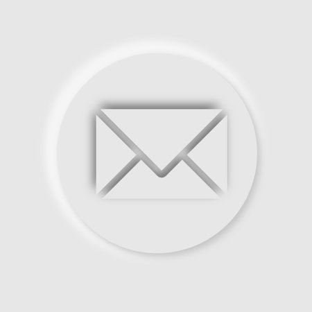 Callout Gray Silhouette Email Iconのイラスト素材