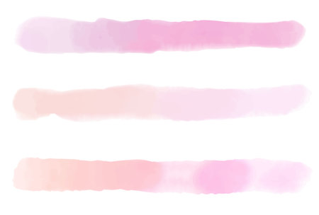 Brush Watercolor Pink Orange Iconのイラスト素材