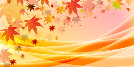 Autumn Leaves Maple Tree Autumn Backgroundのイラスト素材