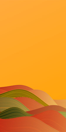 Orange Japanese Pattern Autumn Backgroundのイラスト素材