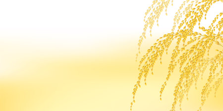 Rice Japanese Pattern Autumn Backgroundのイラスト素材