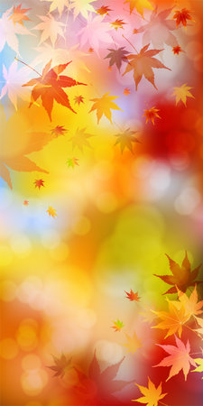 Autumn Leaves Maple Tree Autumn Backgroundのイラスト素材