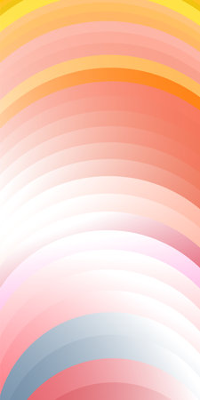 Colorful Curved 3D Circle Backgroundのイラスト素材