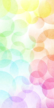 Colorful Circle Japanese Pattern Backgroundのイラスト素材