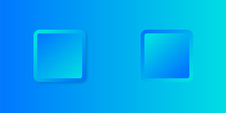 Neuromorphism Silhouette Blue 3D Backgroundのイラスト素材