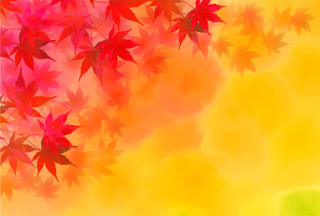 Autumn Leaves Maple Tree Autumn Backgroundのイラスト素材