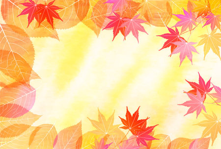 Autumn Leaves Maple Tree Autumn Backgroundのイラスト素材
