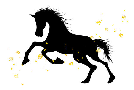 Noon New Year's Card Oriental Zodiac Sign Backgroundのイラスト素材