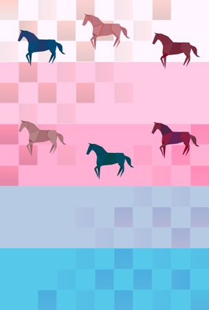 Noon New Year's Card Oriental Zodiac Sign Backgroundのイラスト素材