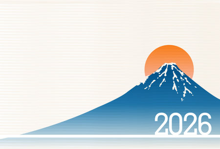 Noon New Year's Card Oriental Zodiac Sign Backgroundのイラスト素材