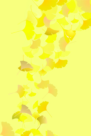 Autumn Leaves Ginkgo Autumn Backgroundのイラスト素材