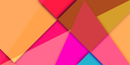 Geometric 3D Colorful Pattern Backgroundのイラスト素材
