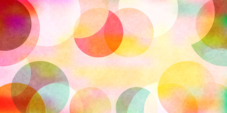 colorful circle geometric pattern backgroundのイラスト素材