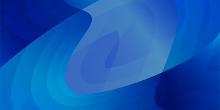 Blue 3D Geometry Pattern Backgroundのイラスト素材