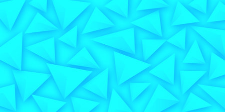 Vibrant Cyan Abstract Geometric Triangle Pattern Design