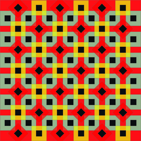 Pattern modern background yellow redのイラスト素材