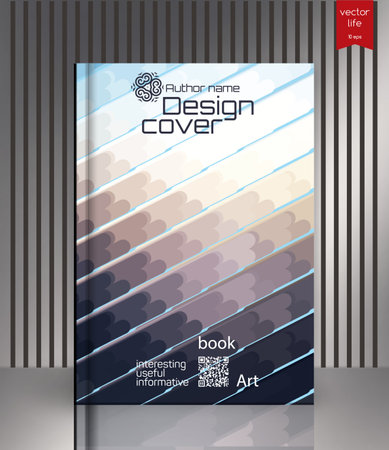 Colorful abstract background with diagonal shapes and space for text.the gradient colors of the lines. Cover for the presentation of the book, magazineのイラスト素材