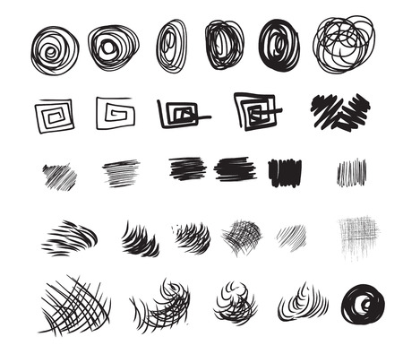 Set of artistic brushesのイラスト素材