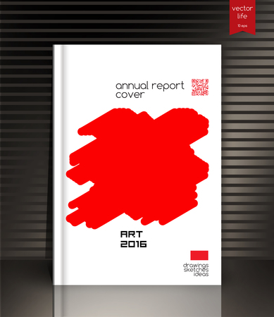 Annual report background. Cover design. Colorful picturesque backgrounds for books, brochures, notebooks.のイラスト素材