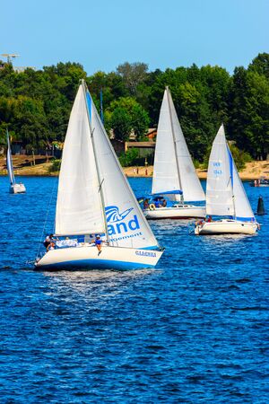 August 24, 2018, Kyiv Yacht Raceのeditorial素材