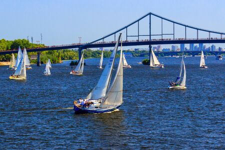 August 24, 2018, Kyiv Yacht Raceのeditorial素材