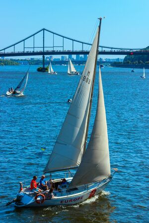 August 24, 2018, Kyiv Yacht Raceのeditorial素材