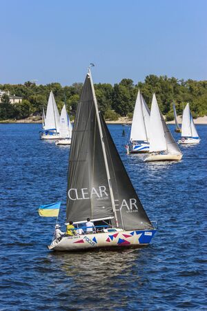 August 24, 2018, Kyiv Yacht Raceのeditorial素材