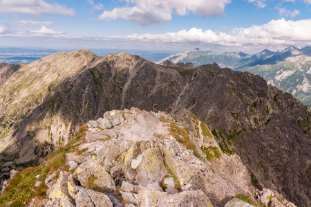 Beautiful scenery of High Tatra mountains