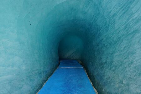 Inside the Mer de Glace glacier. Chamonix. France. Alps.の写真素材