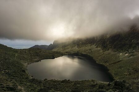 Vysne Wahlenbergovo pleso. High Tatras. Slovakia.の写真素材