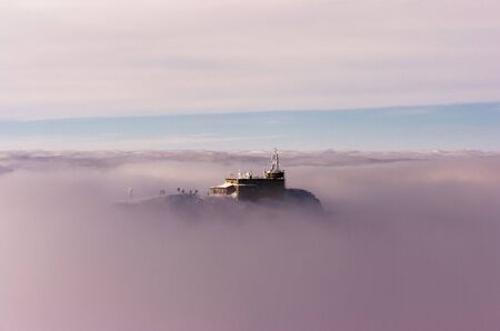 Meteorological observatory on Kasprowy Wierch. Tatry. Polandの写真素材