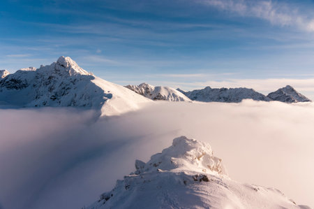 Winter landscape in the Tatra Mountains