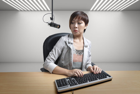 office staff being watched by their bosses