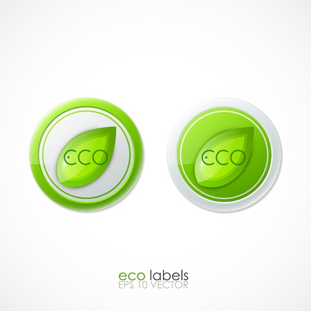 Eco labels のイラスト素材