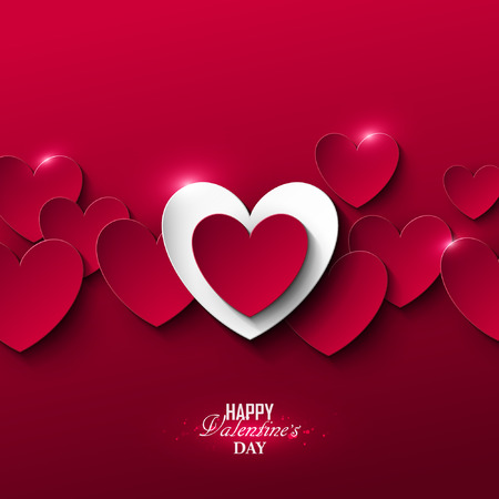 Bright Valentine`s day backgroundのイラスト素材