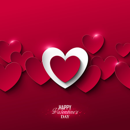 Bright Valentine`s day background