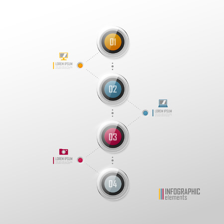 Timeline infographic. Vector template.のイラスト素材