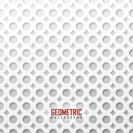 White vector geometric backgroundのイラスト素材