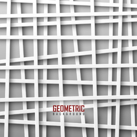 White vector geometric backgroundのイラスト素材