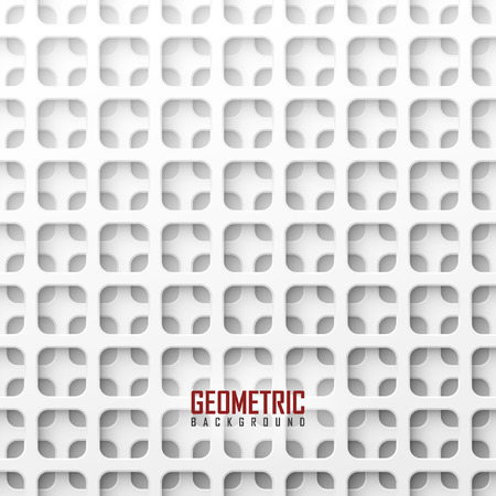 White vector geometric backgroundのイラスト素材