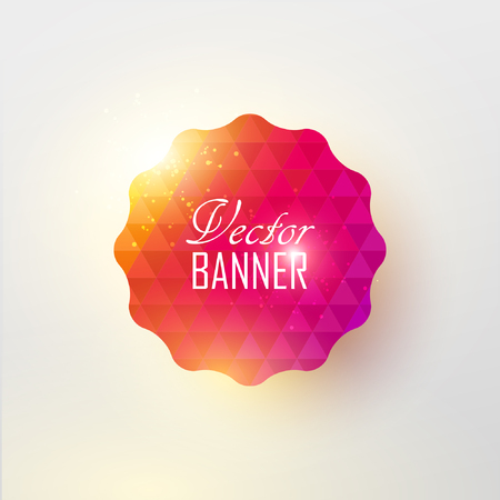 Colorful vector labelのイラスト素材