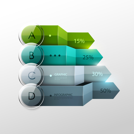 Business infographic template. Vector illustration.のイラスト素材