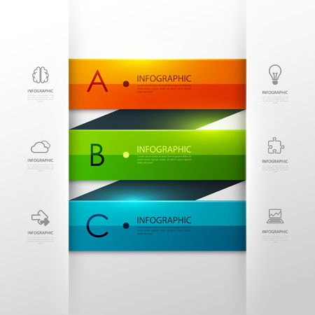Business infographic template. Vector illustration.のイラスト素材