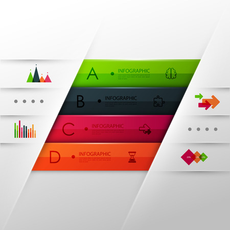 Business infographic template. Vector illustration.のイラスト素材