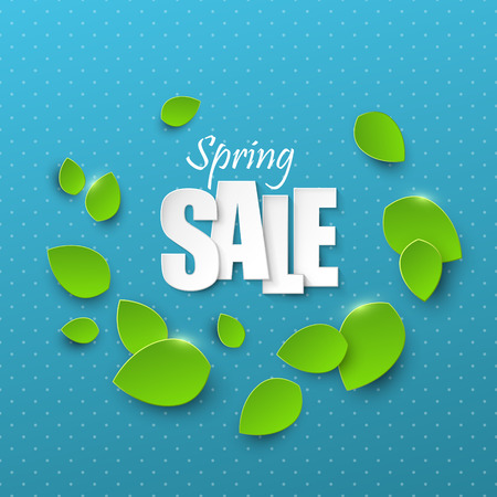 Bright spring sale backgroundのイラスト素材