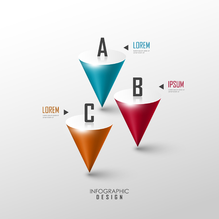 Vector template for infographic or web designのイラスト素材