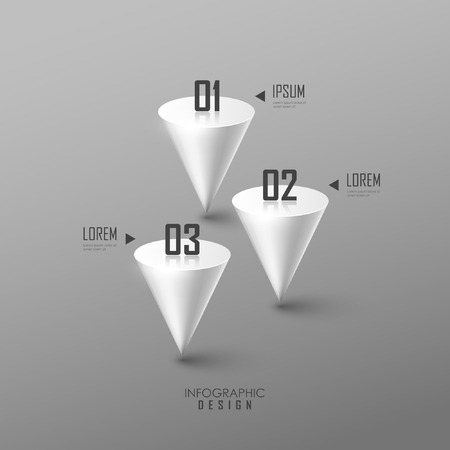 Vector template for infographic or web designのイラスト素材