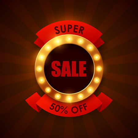 Sale background in vintage style. Vector illustration.のイラスト素材
