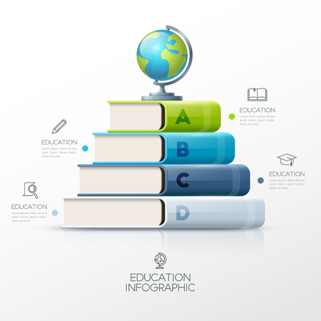 Education infographic design templateのイラスト素材