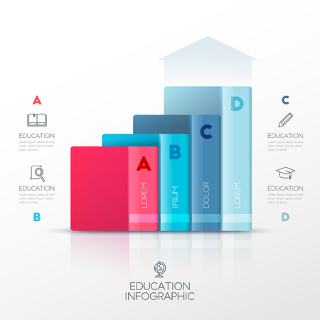 Education infographic Vector illustration.のイラスト素材